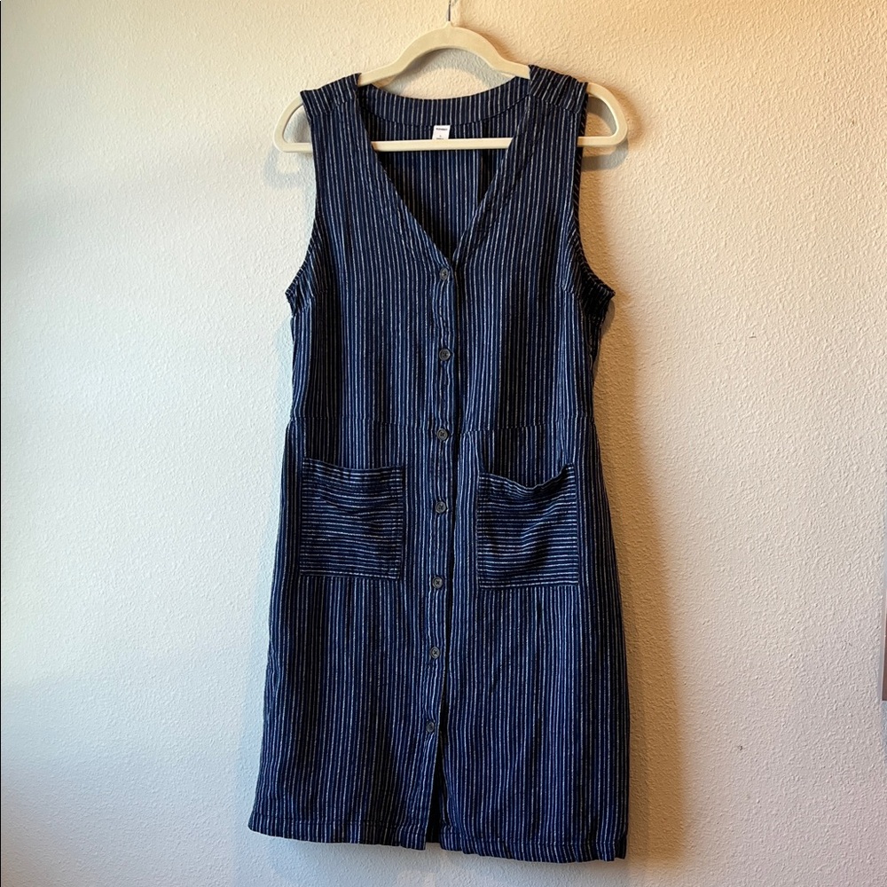 Striped Linen blend Dress